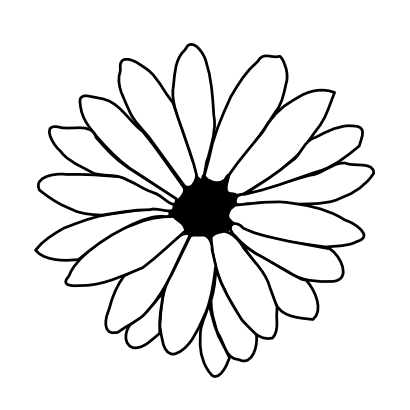 Icône blanc fleur à télécharger gratuitement
